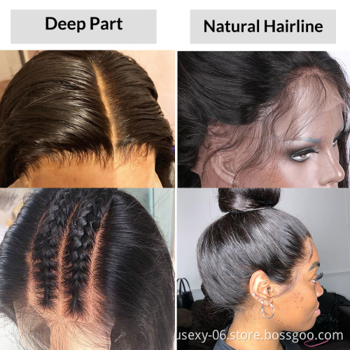 Wholesale Virgin Hair Wigs For Black Women Young Gilr Raw Cuticle Aligned Hair Straight 13x6 Lace Front Wig